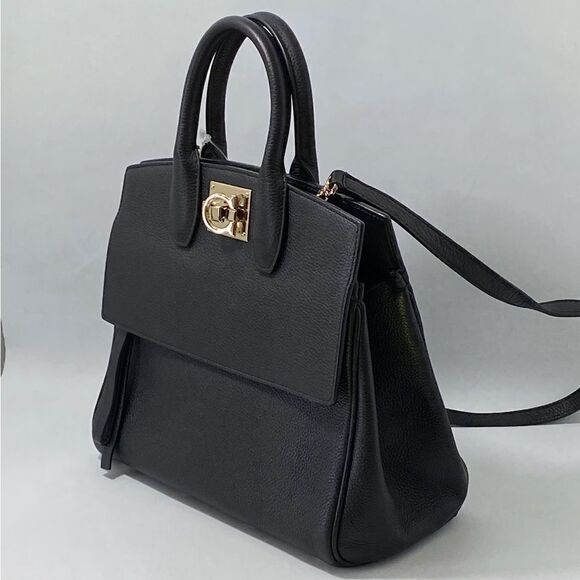 Salvatore Ferragamo Studio Bag Small Leather Satchel - Picture 4 of 15